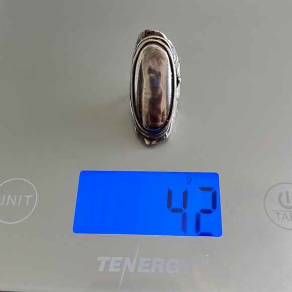 Original Pamela Love XL mood ring SOLID sterling silver RARE art nouveau 5.5 - Picture 10 of 14